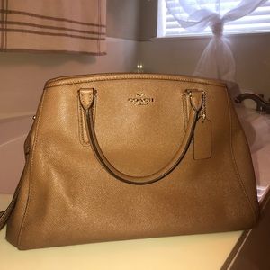 Brown Leather Coach Bag